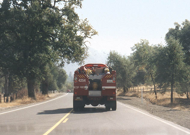 Müder Feuerwehrmann